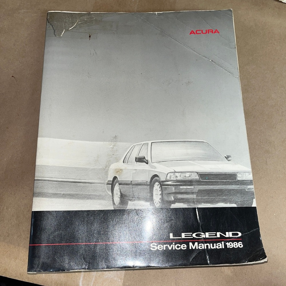 1986 Acura Legend Service‎ Manual First Edition Repair Shop Book Paperback